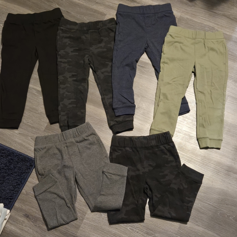 Bundle Of Kids' Assorted Color Jogger Pants. You Get 6 Pairs.